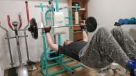 Cvičení s 82 kg.