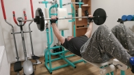 Cvičení s 82 kg.