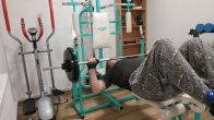 Cvičení s 82 kg.